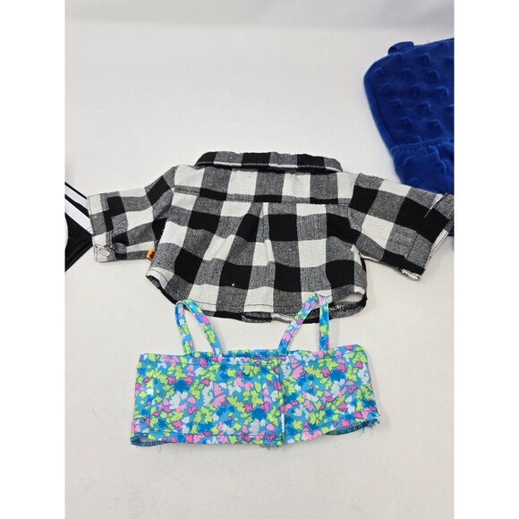 BUILD A BEAR ACCESSORY LOT CLOTHING BACKPACK HIKING BOOTS NBA WARRIORS KIDS TOYS - Picture 8 of 12